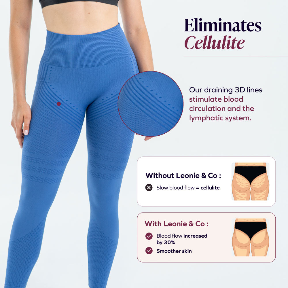 3D Leggings | hemelsblauw