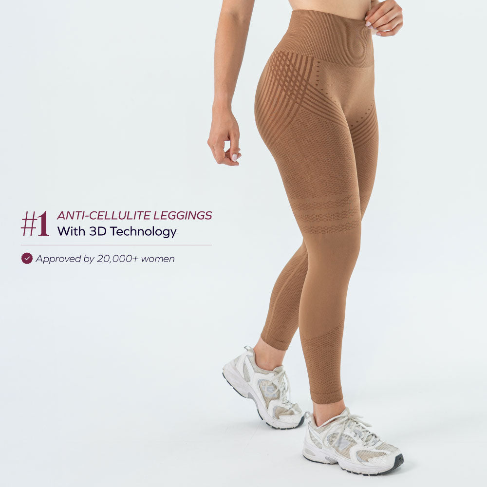 3D Leggings | Beige