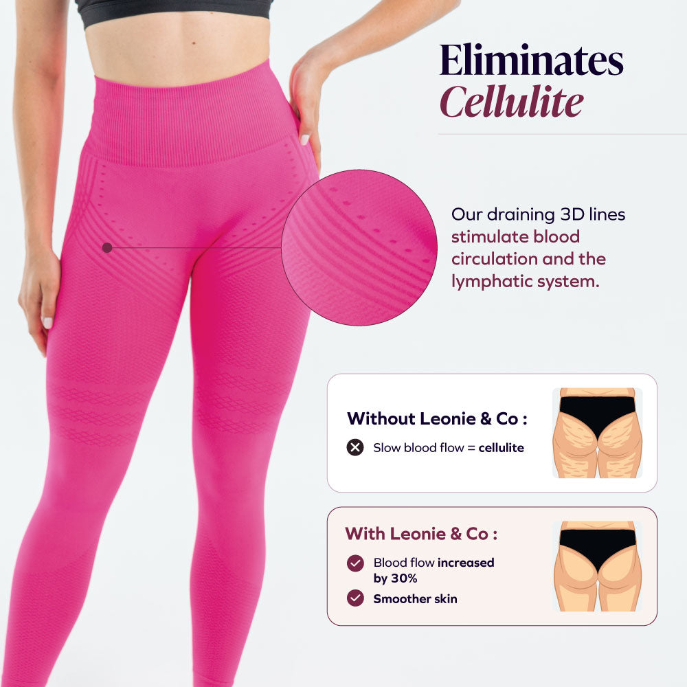 3D Leggings | Roze