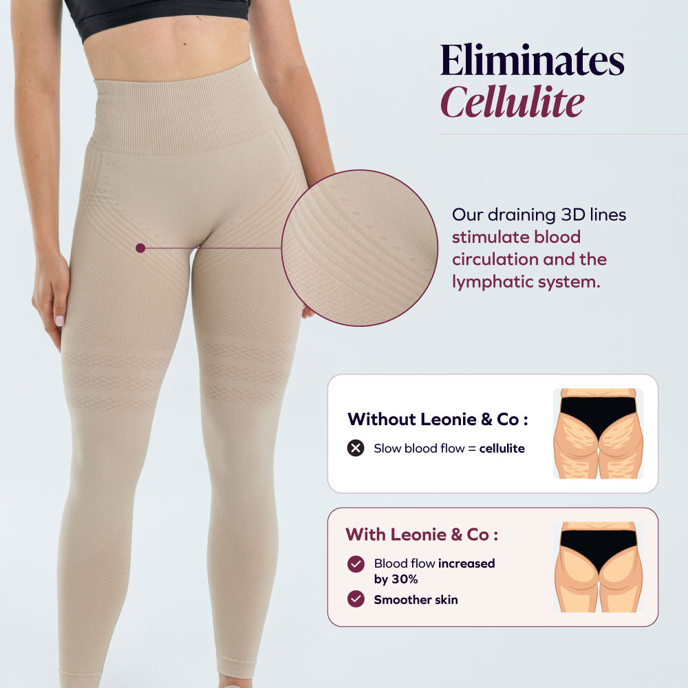 3D Leggings | Beige