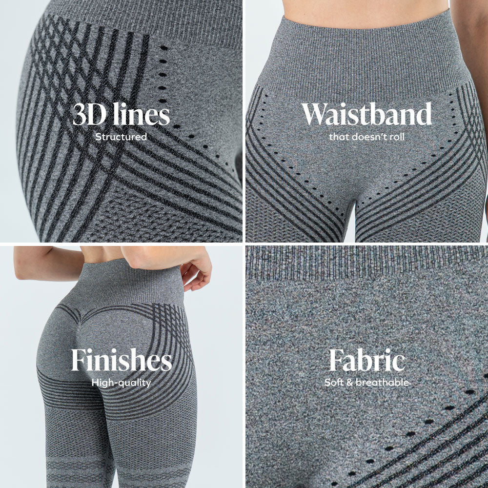 3D Leggings | Grijs