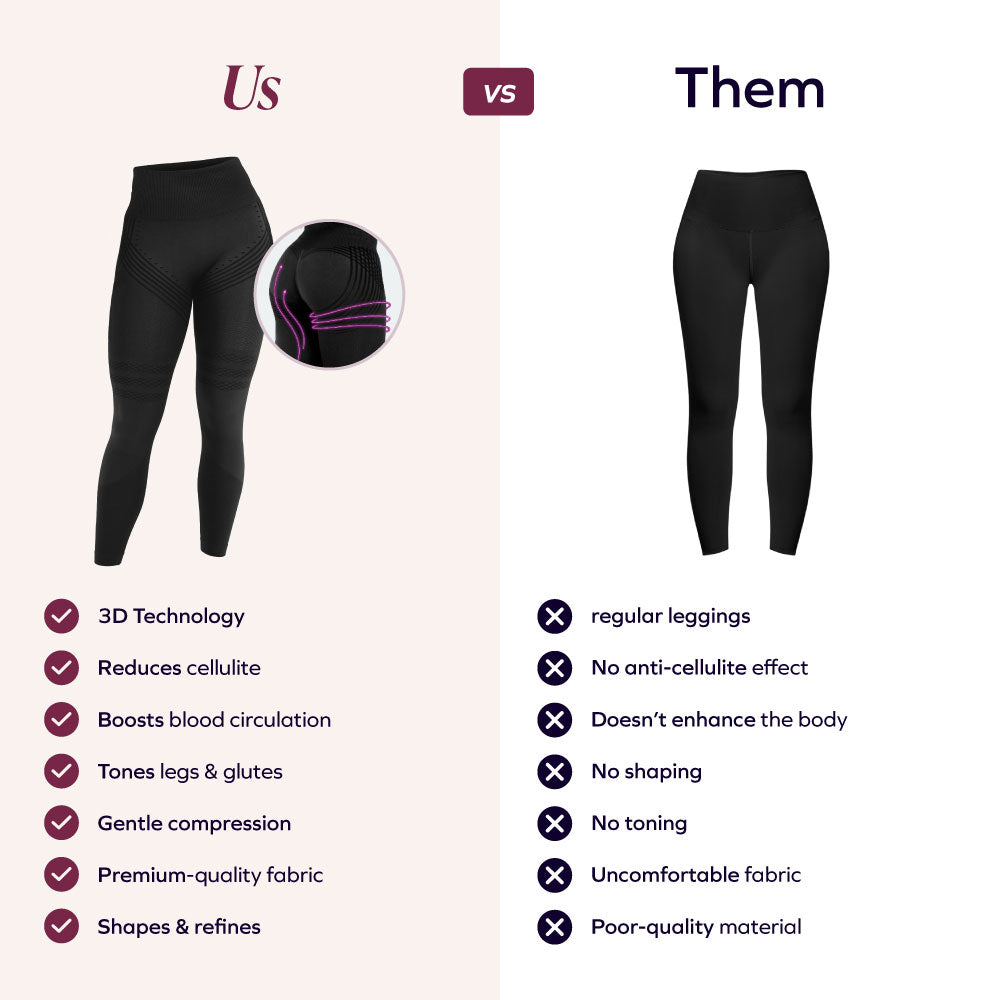 3D Leggings | Roze
