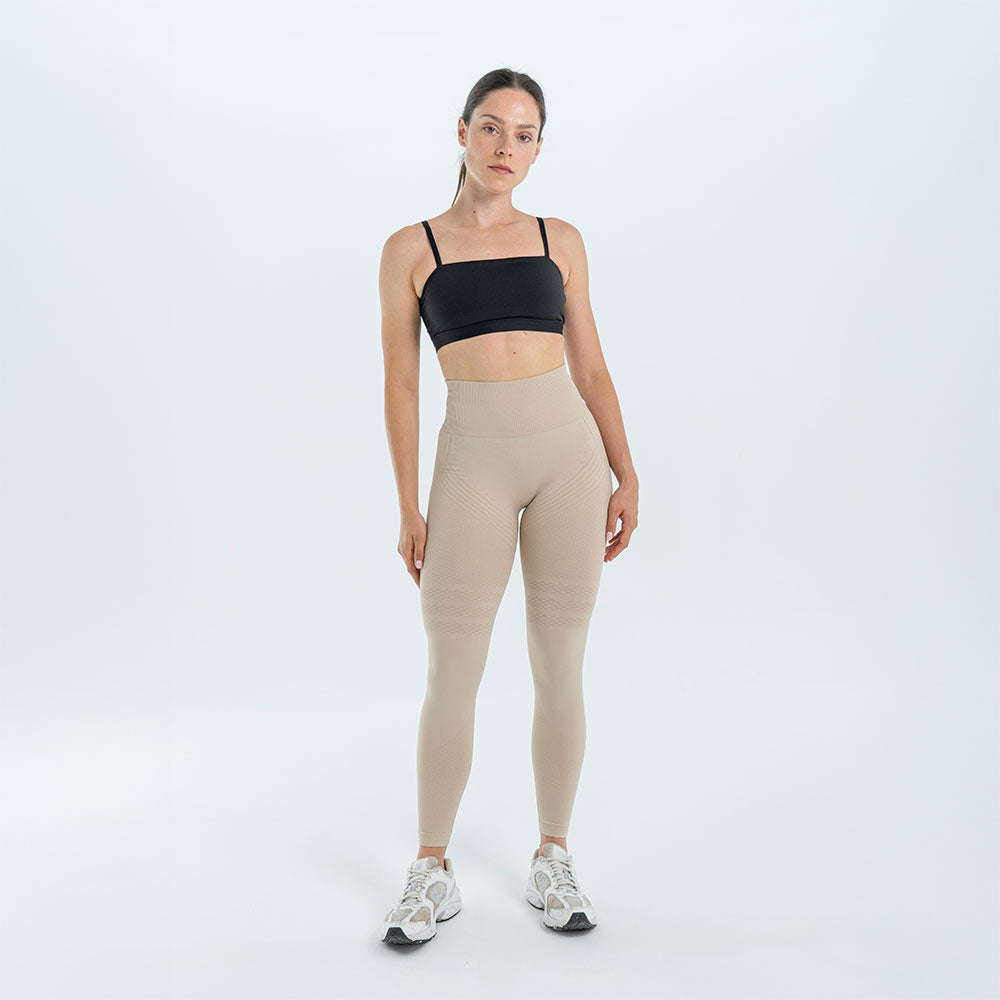 3D Leggings | Beige