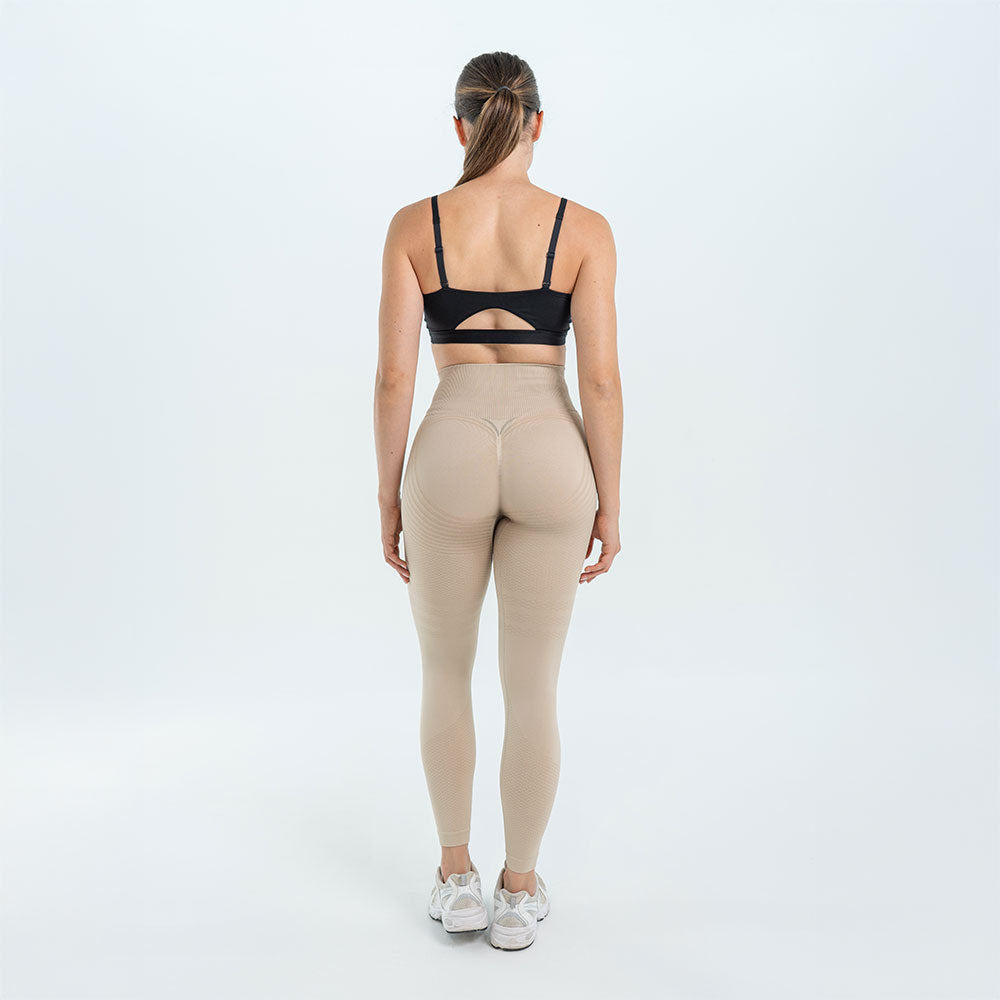 3D Leggings | Beige