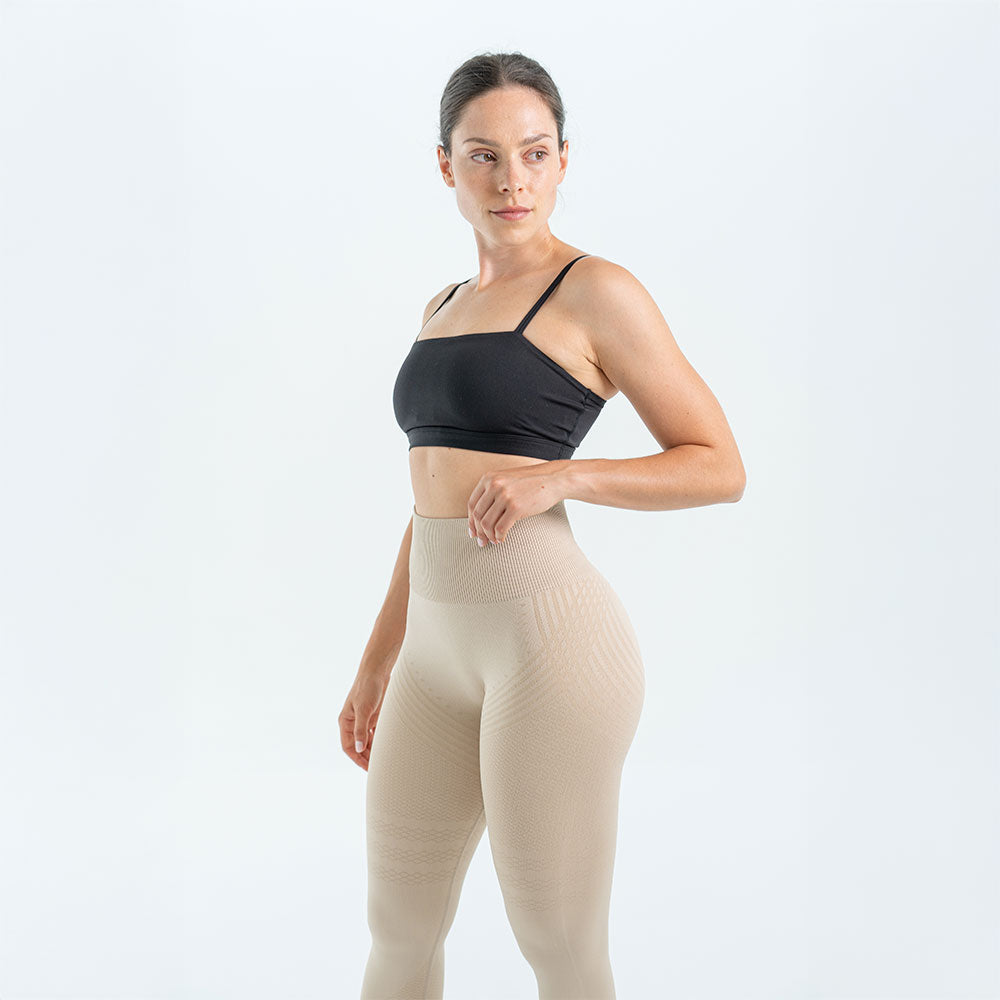 3D Leggings | Beige