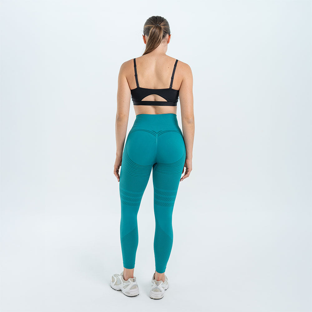 3D Leggings | Teal Green